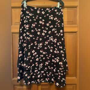 NWT Ann Taylor Floral Skirt, Size 12